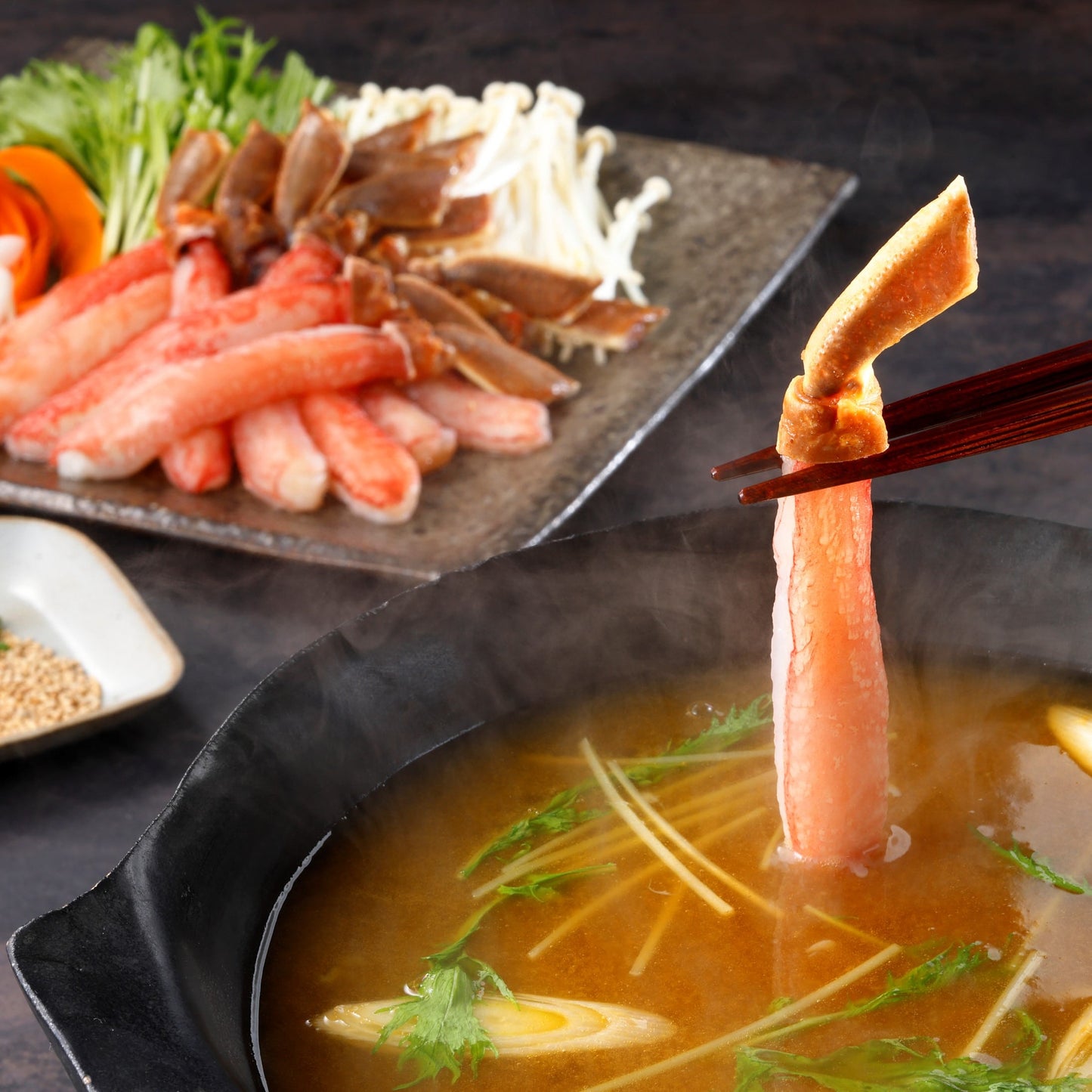 毎年大人気商品！生ズワイガニ棒ポーション 1kg（500g x 2 / 40本 / 約4-8人前）